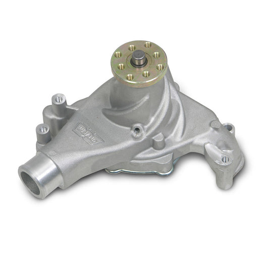 Water Pump - Mechanical - Action Plus - 5/8 in Pilot - Long Design - Aluminum - Natural - Small Block Chevy - Each