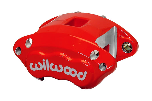 Brake Caliper - D154 - 2 Piston - Aluminum - Red Anodized - 12.190 in OD x 0.810 in Thick Rotor - 5.460 in Floating Mount - Each