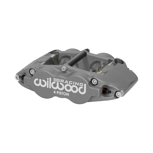 Brake Caliper - Superlite - 4 Piston - Aluminum - Gray Anodized - 14.00 in OD x 1.250 in Thick Rotor - 5.980 in Radial Mount - Driver Side - Each