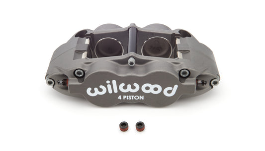 Brake Caliper - Superlite - 4 Piston - Passenger Side - Aluminum - Gray Anodized - 14 in OD x 0.810 in Thick Rotor - 5.98 in Lug Mount - Each