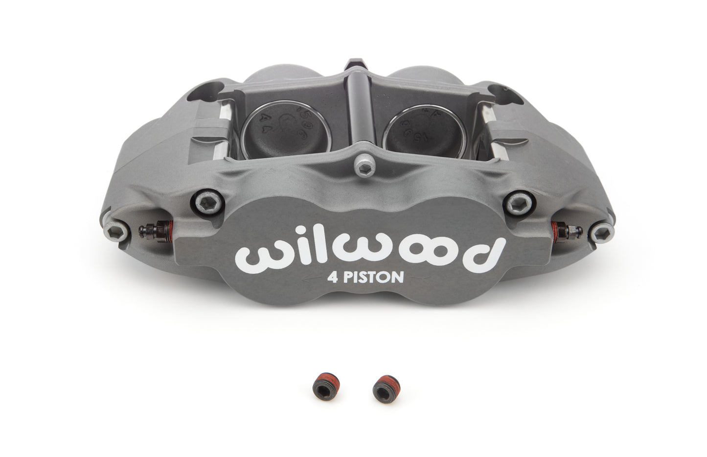 Brake Caliper - Superlite - 4 Piston - Driver Side - Aluminum - Gray Anodized - 14 in OD x 0.810 in Thick Rotor - 5.98 in Lug Mount - Each