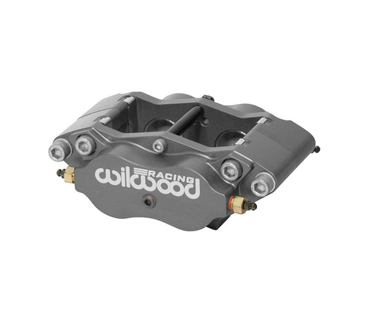 Brake Caliper - Narrow Dynalite - 4 Piston - Aluminum - Gray Anodized - 12.720 in OD x 0.810 in Thick Rotor - 4.75 in Radial Mount - Each