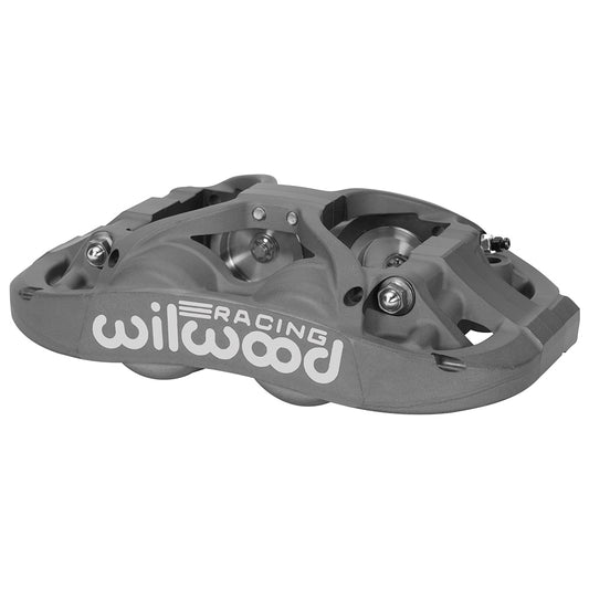 Brake Caliper - XRZ4R - Passenger Side - Aluminum - Gray Anodized - 14.000 in OD x 0.900 in Thick Rotor - 5.98 in Radial Mount - Each