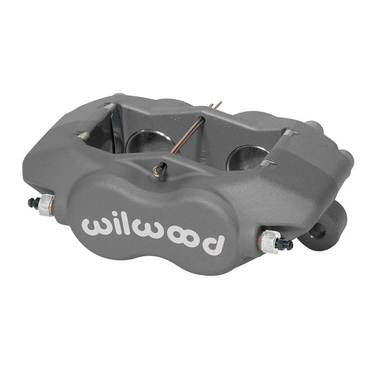 Brake Caliper - Forged Dynalite Internal - Driver / Passenger Side - Aluminum - Gray Anodized - 13.030 in OD x 0.380 in Thick Rotor - 5.25 in Lug Mount - Each