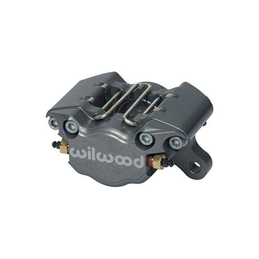 Brake Caliper - Dynapro - 2 Piston - Billet Aluminum - Gray Anodized - 13.000 in OD x 0.380 in Thick Rotor - 3.750 in Lug Mount - Each