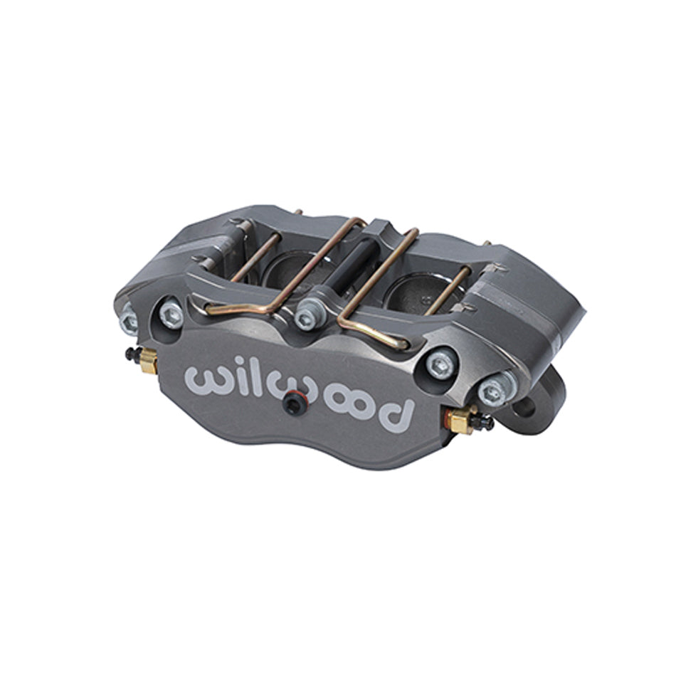 Brake Caliper - Dynapro - 4 Piston - Billet Aluminum - Gray Anodized - 13.060 in OD x 0.830 in Thick Rotor - 5.250 in Lug Mount - Each