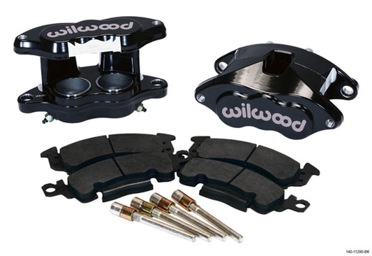 Brake Caliper - D52 - 2 Piston - Forged Aluminum - Black Powder Coat - 7.060 in Floating Mount - GM 1968-96 - Kit