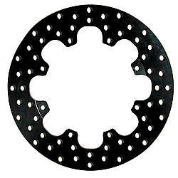 Brake Rotor - Drilled - 12.000 in OD - 0.313 in Thick - 8 x 7.620 in Bolt Pattern - Steel - Black Oxide - Each