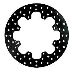 Brake Rotor - Drilled - 11.438 in OD - 0.350 in Thick - 8 x 7.000 in Bolt Pattern - Steel - Black Oxide - Each