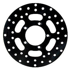 Brake Rotor - Standard Mount - Drilled - 10.000 in OD - 0.320 in Thick - 5 x 3.875 in Bolt Pattern - Steel - Black Oxide - Each