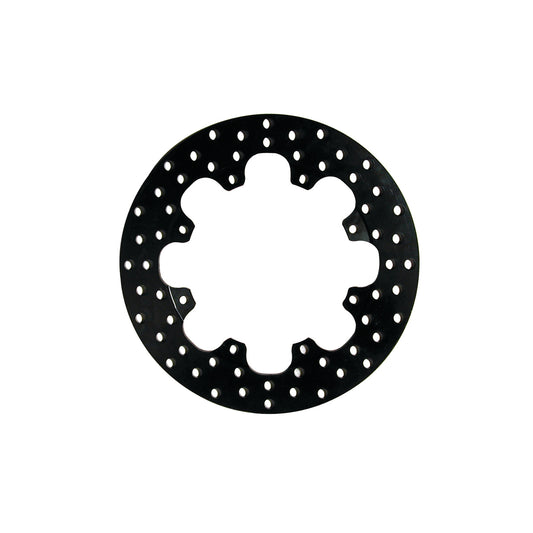 Brake Rotor - Drilled - 11.75 in OD - 0.350 in Thick - 8 x 7.000 in Bolt Pattern - Steel - Black Paint - Each