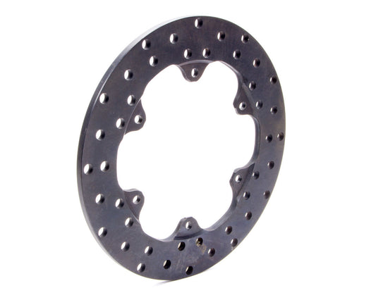 Brake Rotor - Drilled - 10.750 in OD - 0.350 in Thick - 6 x 6.250 in Bolt Pattern - Steel - Black Oxide - Each