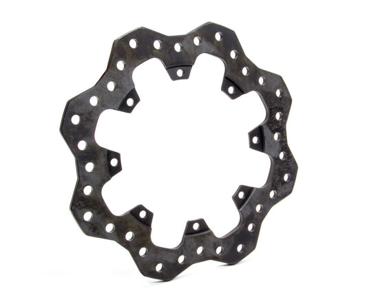 Brake Rotor - Drilled / Scalloped - 11.750 in OD - 0.350 in Thick - 8 x 7.000 in Bolt Pattern - Steel - Black Oxide - Each