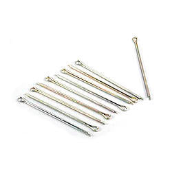 Cotter Pins - 3/16 x 4.0 in - Steel - Zinc Plated - Superlite Caliper - Set of 10