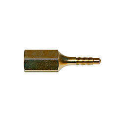 Fitting - Adapter - Straight - 1/8 in NPT Female to 1/4-28 in Inverted Flare Male - Brass - Natural - Pressure Gauge - Each