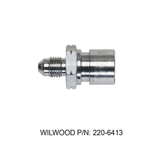 Fitting - Adapter - Straight - 10 mm x 1.00 Inverted Flare Female to 3 AN Male - Steel - Zinc Oxide - Each