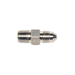 Fitting - Adapter - Straight - 3 AN Male to 1/8 in NPT Male - Steel - Zinc Oxide - Each