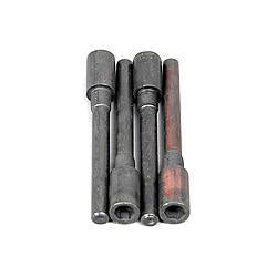 Brake Caliper Bolt - 7/16-20 in - 3.37 in Long - Allen Head - Grade 5 Steel - Black Oxide - GM Slide Bolt - Set Of 4