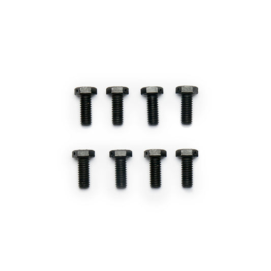 Brake Rotor Bolt - 5/16-18 in Thread - 0.75 in Long - Hex Head - Steel - Natural - 11.750 in Rotor to Adapter - Drag - Set of 8