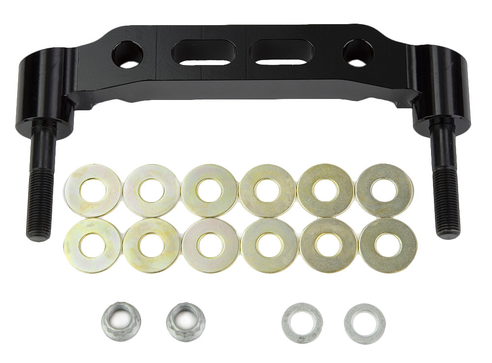 Brake Caliper Bracket - 3.50 in Radial Mount - Billet Aluminum - Black Anodized - Billet Dynapro Calipers - Each