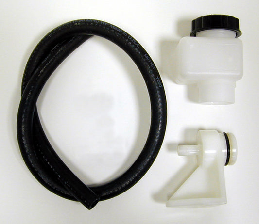 Master Cylinder Reservoir - Remote Mount - 4 oz - Plastic Reservoir - Cap / Bracket / 30 in Hose Included - Wilwood Master Cylinders - Each