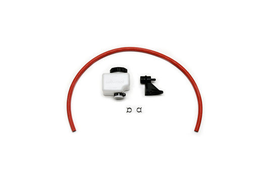 Master Cylinder Reservoir - 7 oz - Cap / Bracket / 30 in Hose Included - Plastic - White - TM1 Master Cylinders - Each