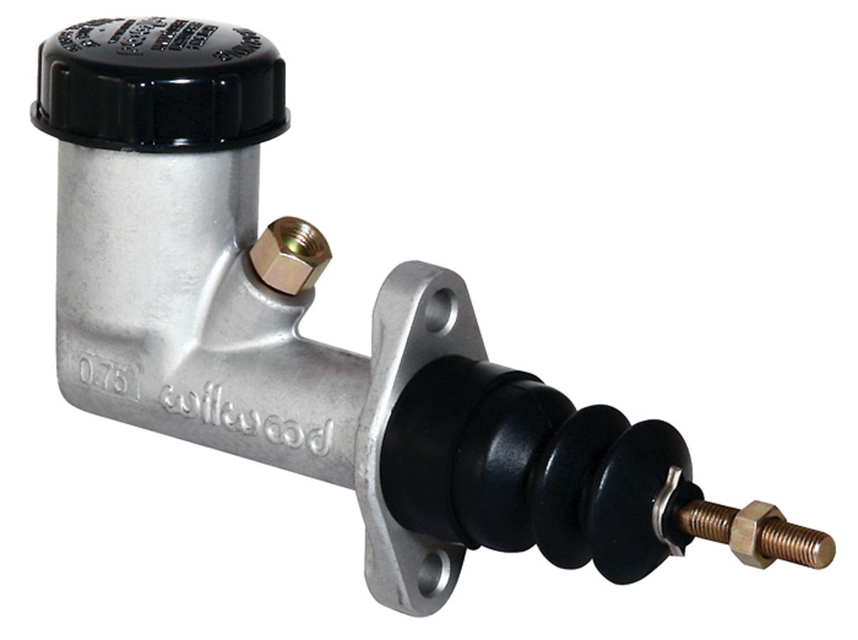 Master Cylinder - Compact - 0.625 in Bore - 1.400 in Stroke - Integral Reservoir - Aluminum - Natural - Kit