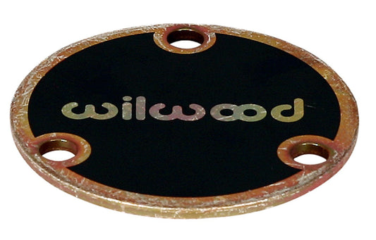 Drive Flange Dust Cap - Starlite 5 / 55 - 3 x 2.00 in Bolt Pattern - Wilwood Logo - Steel - Zinc Oxide - Each