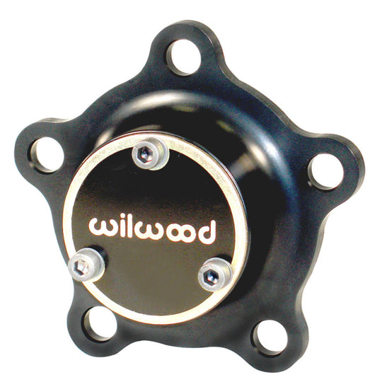 Drive Flange - Starlite 55 - 5 x 3.980 in Bolt Pattern - 24 Spline - Aluminum - Black Anodized - Wilwood Wide 5 Hub - Each