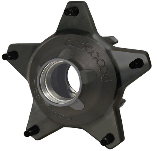 Wheel Hub - Front - Starlite 55 - Wide 5 - Direct Mount - Aluminum - Black Paint - Each