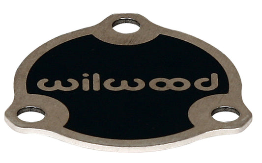 Drive Flange Dust Cap - Starlite 55 - 3 x 2.00 in Bolt Pattern - Wilwood Logo - Steel - Zinc Oxide - Each