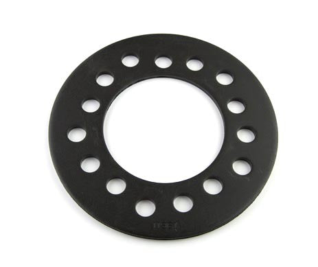 Wheel Spacer - 5 x 4.50 / 4.75 / 5.00 in Wheel Bolt Pattern - 6 in Diameter - 5 mm Thick - Steel - Black Oxide - Each