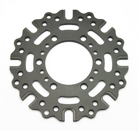 Brake Rotor Adapter - Inboard - 3.37 x 2.28 to 8 x 7.000 in Rotor Bolt Pattern - Aluminum - Gray Anodized - Each