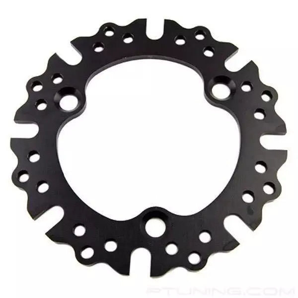 Brake Rotor Adapter - 3 x 5.000 in Bolt Pattern to 8 x 7.000 in Rotor Bolt Pattern - Aluminum - Black Anodized - Each