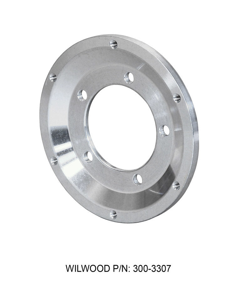 Brake Rotor Adapter - 5 x 3.880 in Bolt Pattern to 6 x 6.250 in Rotor Bolt Pattern - Aluminum - Natural - Each