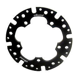 Brake Rotor Adapter - Outboard - 5 x 4.875 in Bolt Pattern to 8 x 7.000 in Rotor Bolt Pattern - Aluminum - Gray Anodized - Each