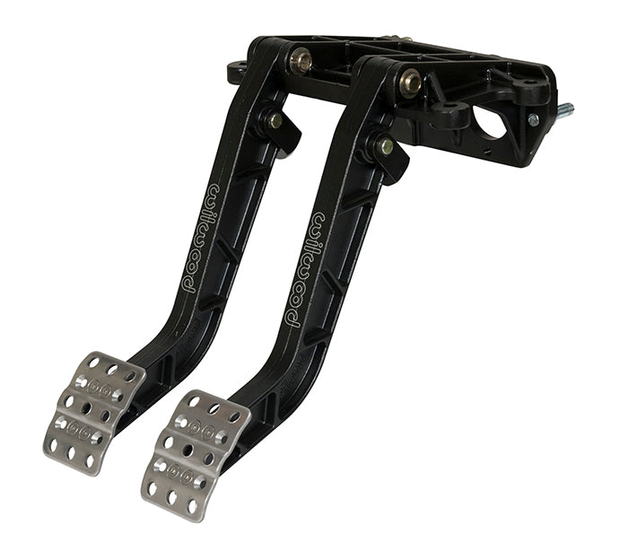 Pedal Assembly - Brake / Clutch - 6.25:1-7:1 Ratio - 12.10 in Long - Forward Swing Mount - Aluminum - Black Paint - Each