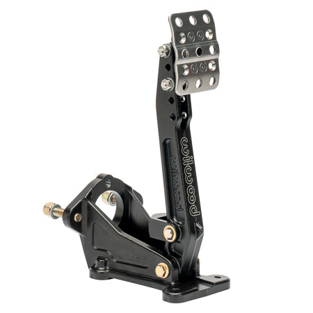Pedal Assembly - Brake - 5.25-6 to 1 Ratio - 9.53-10.75 in Long - Forward Floor Mount - Aluminum - Black Paint - Universal - Each