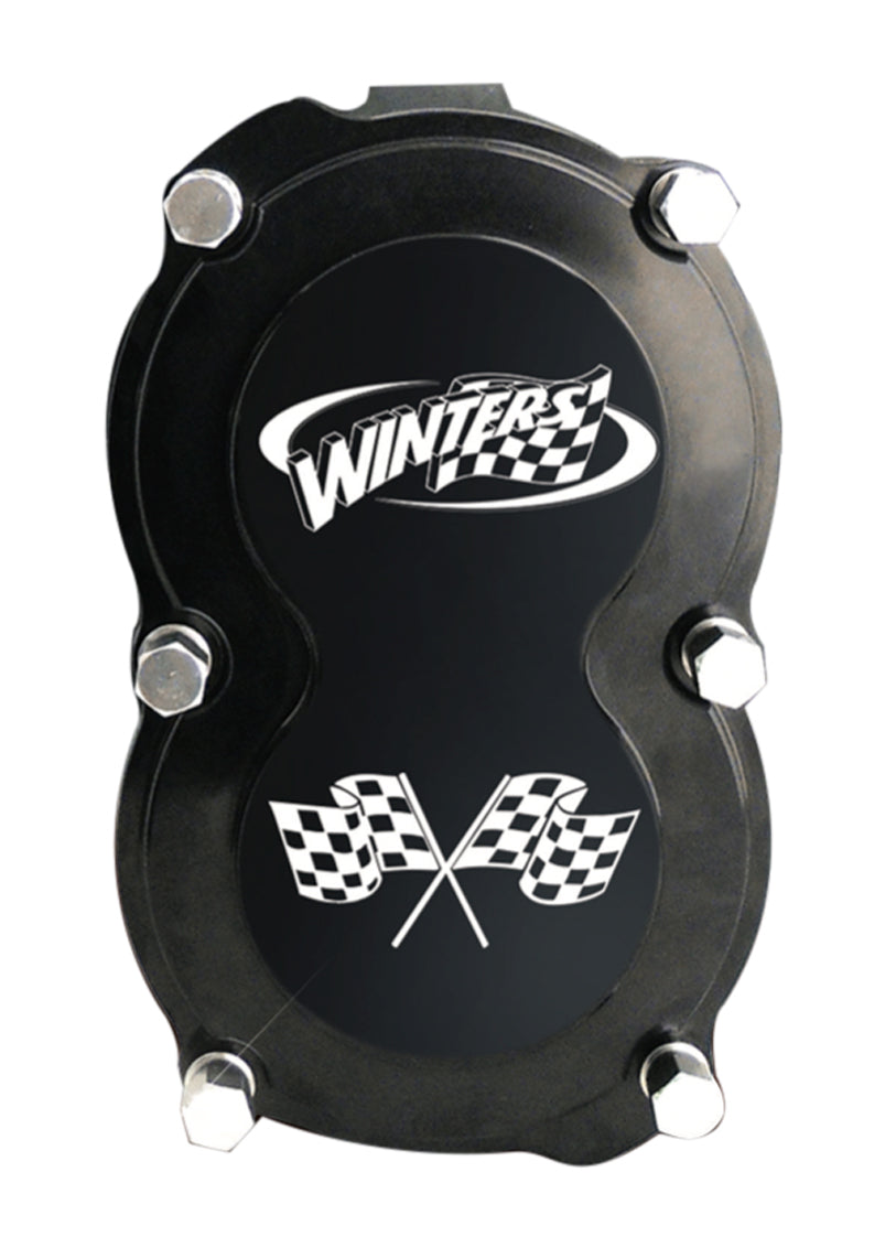 Gear Cover - Sprint Center - 6-Bolt - Ball Bearings - Aluminum - Black Anodized - Winters Quick Change - Kit