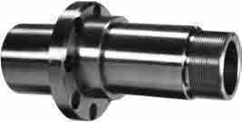 Rear Axle Snout - Bolt-On - 1.0 Degree Camber - 8-Bolt Flange - Bearing Sleeve - O-Ring - Steel - 2 in Pin 5 x 5 Hubs - Each