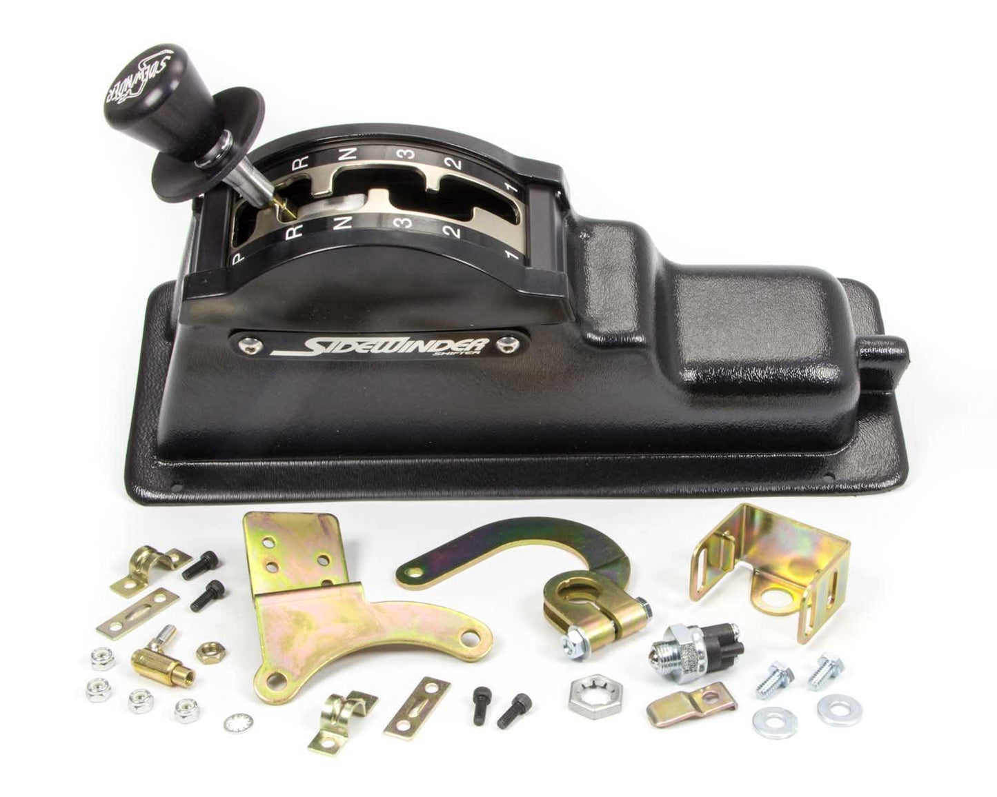 Shifter - Lockout Sidewinder - Automatic - Floor Mount - Forward Pattern - Reverse Guard - 5 ft Cable - Hardware Included - C6 - Kit