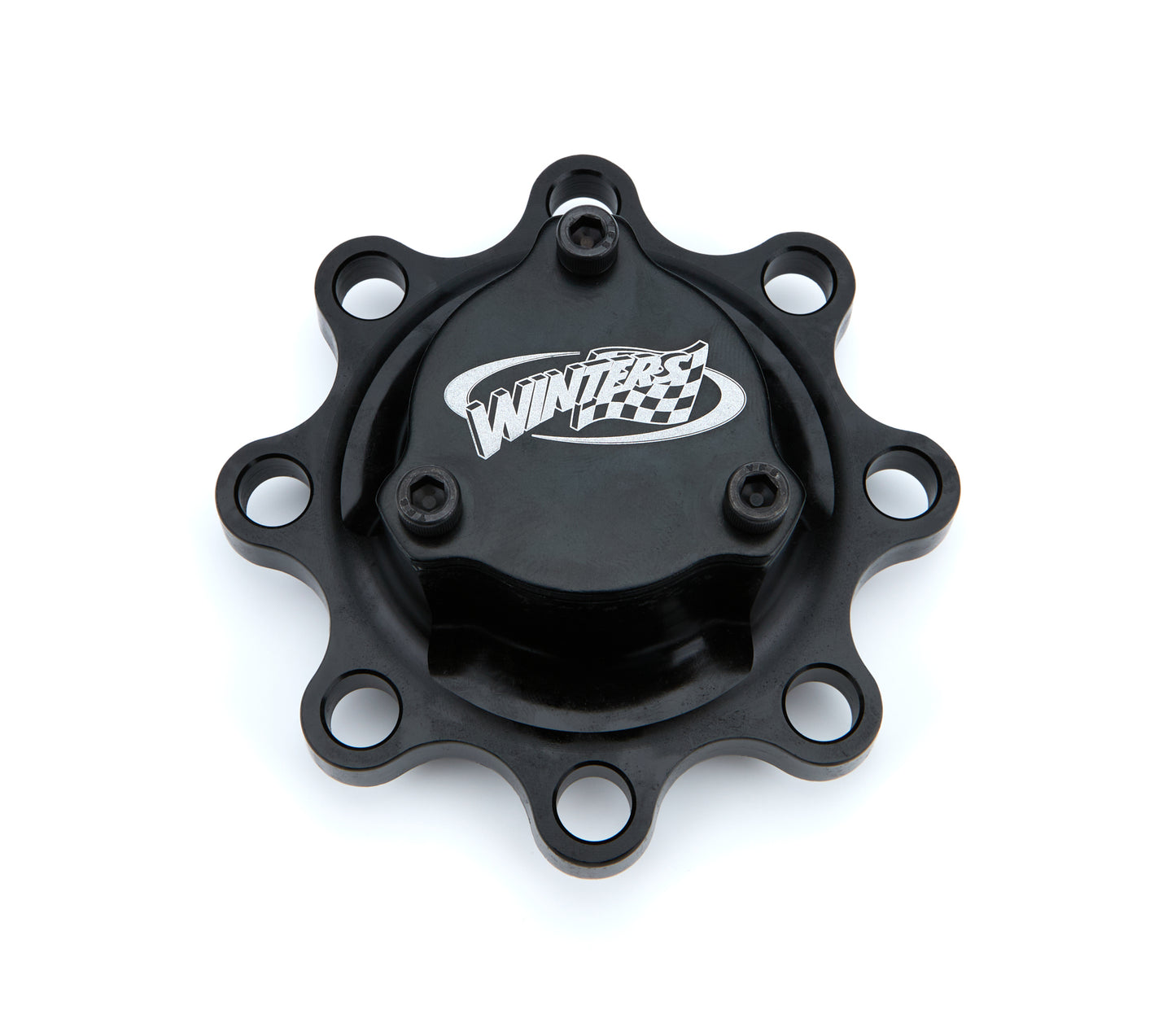 Drive Flange - 8-Bolt - 24 Spline - O-Ring - Bolt-On Cap - Aluminum - Black Anodized - Oil Filled Wide 5 Hubs - Each