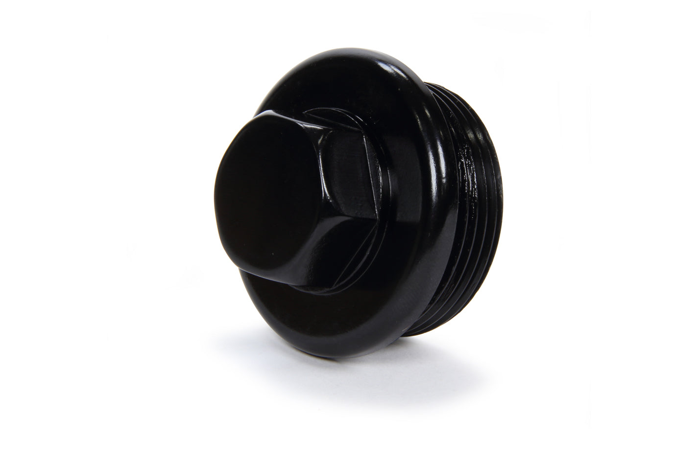 Inspection Plug - 1-5/8-12 in Thread - 1 in Hex Head - O-Ring Seal - Aluminum - Black Anodized - Winters 10 in Center and Side Bells - Each