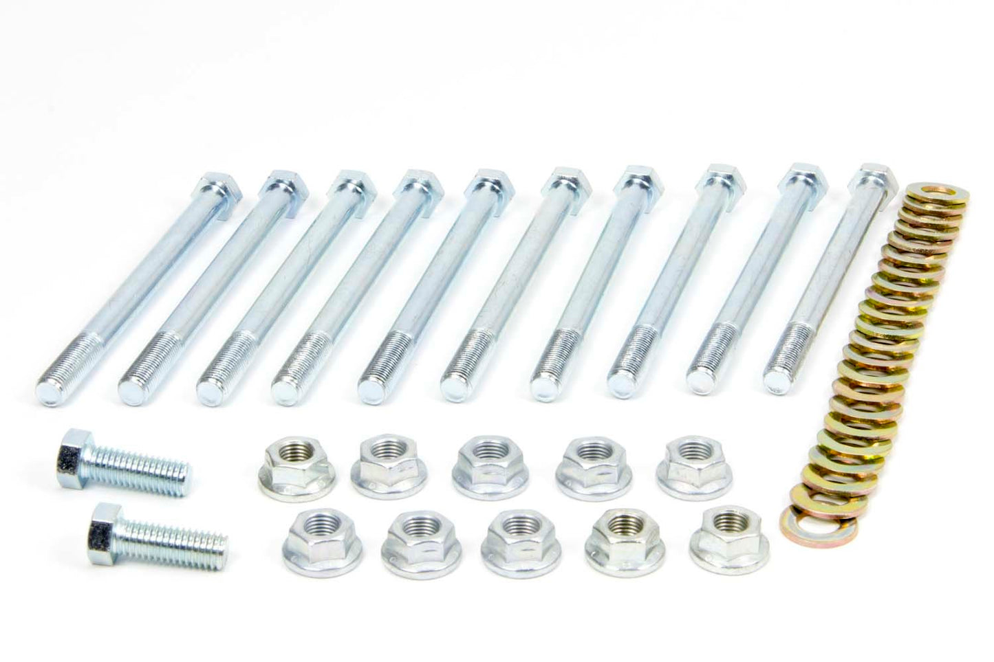 Side Bell Bolt - Through Bolt - 7/16-20 in Thread - 5-1/2 in Long - Hex Head - Washers / Locknuts - Steel - Natural - Winters Quick Change - Kit