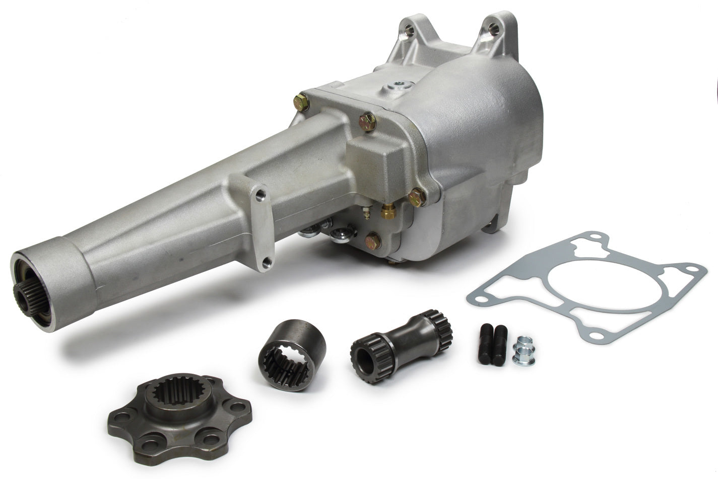 Transmission - Falcon Late Model - Manual - 2-Forward Speeds - Reverse - Internal Hydraulic Clutch - 18 Spline Input Shaft - Aluminum Case - Kit