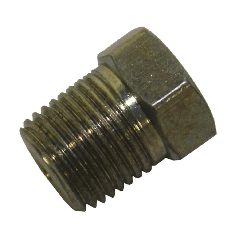 Fitting - Adapter - Straight - 1/8 in NPT Male to 1/4-28 in Female - Steel - Cadmium Plated - Each