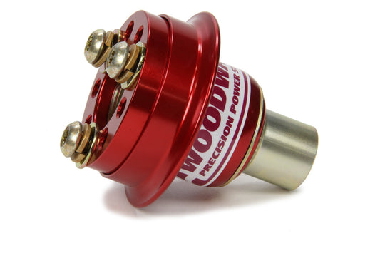 Steering Wheel Quick Release - Weld-On - SFI 42.1 - Aluminum - Red Anodized - 3/4 in Shaft - 3-Bolt Steering Wheel - Kit