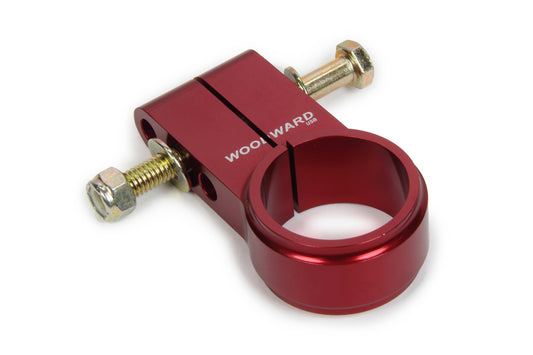 Steering Column Clamp - 40 mm ID - 3 Hole Adjustable - Billet Aluminum - Red Anodized - Woodward Safety Steering Column - Each