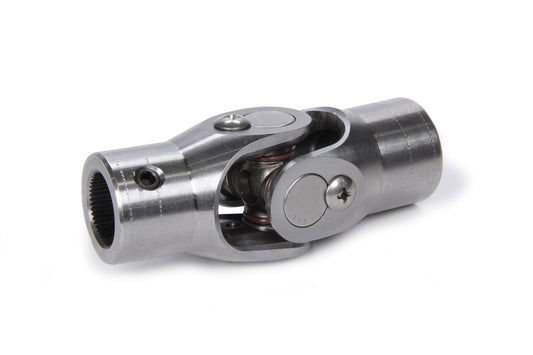 Steering Universal Joint - Single Joint - 0.750 in 48 Spline to 3/4 in Smooth - Steel - Natural - Universal - Each