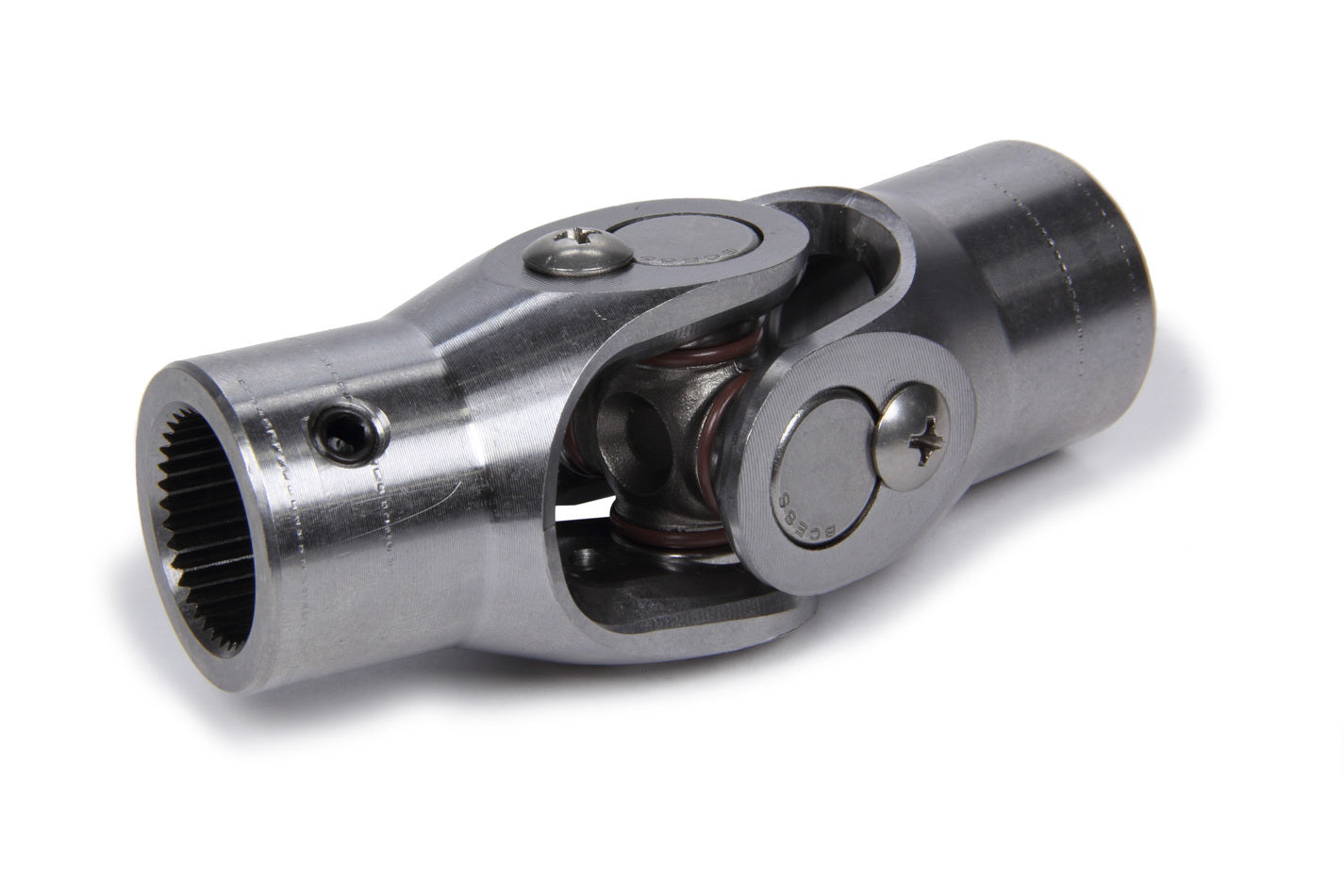 Steering Universal Joint - Single Joint - 0.820 in 36 Spline to 3/4 in Smooth - Steel - Natural - Universal - Each